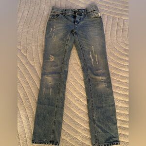 Dolce & Gabbana Blue Straight Leg Jeans